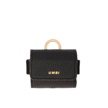 Load image into Gallery viewer, UMBI Personalized Leather AirPods Bag - Black