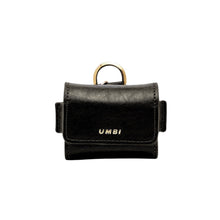 Load image into Gallery viewer, UMBI Personalized Leather AirPods Case - Metallic Black