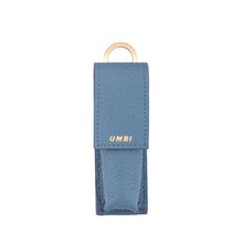 Load image into Gallery viewer, UMBI Personalized Leather Lipstick Bag - Blue