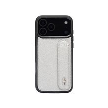 Load image into Gallery viewer, GLAM. Personalized Leather iPhone Case - STARDUST GREY