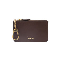 Load image into Gallery viewer, UMBI Personalized Leather Mini Wallet - BROWN