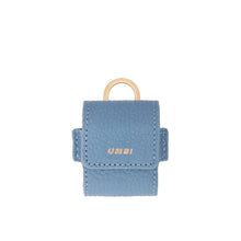 Load image into Gallery viewer, UMBI Personalized Leather AirPods Bag - Blue
