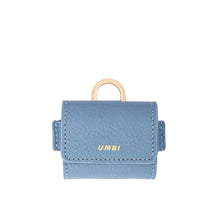 Load image into Gallery viewer, UMBI Personalized Leather AirPods Bag - Blue
