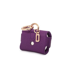 Load image into Gallery viewer, UMBI Personalized Leather AirPods Bag - Purple
