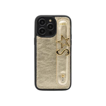 Load image into Gallery viewer, GLAM. Personalized Leather iPhone Case - Dore/Gold

