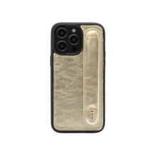 Load image into Gallery viewer, GLAM. Personalized Leather iPhone Case - Dore/Gold
