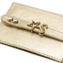 Load image into Gallery viewer, UMBI Personalized Leather Cardholder  - Metallic DORE

