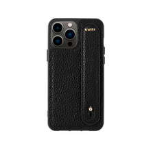 Load image into Gallery viewer, YOUZ. Personalized Leather iPhone Case - Black/Gold
