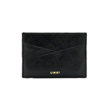 Load image into Gallery viewer, UMBI Personalized Leather Cardholder  - Metallic BLACK
