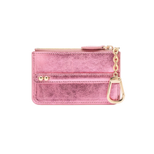 Load image into Gallery viewer, UMBI Personalized Leather Mini Wallet - Metallic ROSE
