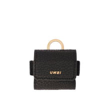 Load image into Gallery viewer, UMBI Personalized Leather AirPods Bag - Black
