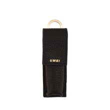 Load image into Gallery viewer, UMBI Personalized Leather Lipstick Bag - Black
