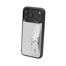 Load image into Gallery viewer, GLAM. Personalized Leather iPhone Case - STARDUST GREY
