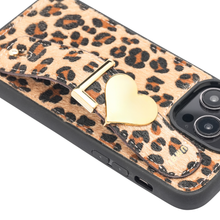 Load image into Gallery viewer, GLAM. Personalized iPhone Case - Cheetah / Gold
