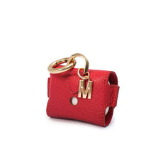 Load image into Gallery viewer, UMBI Personalized Leather AirPods Bag - Red
