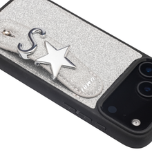 Load image into Gallery viewer, GLAM. Personalized Leather iPhone Case - STARDUST GREY
