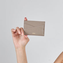 Load image into Gallery viewer, UMBI Personalized Leather Cardholder  - Beige
