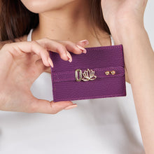 Load image into Gallery viewer, UMBI Personalized Leather Cardholder  - Purple
