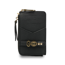 Load image into Gallery viewer, UMBI YOUZ Personalized Leather Wallet - BLACK
