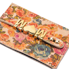 Load image into Gallery viewer, UMBI Personalized Leather Cardholder  - FLORAL
