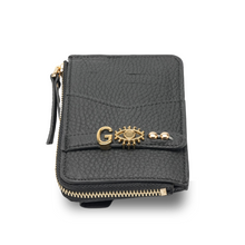 Load image into Gallery viewer, UMBI YOUZ Personalized Leather Wallet - BLACK
