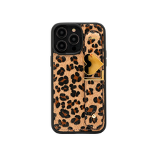 Load image into Gallery viewer, GLAM. Personalized iPhone Case - Cheetah / Gold
