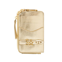 Load image into Gallery viewer, UMBI GLAM Personalized Leather Wallet - Metallic DORE
