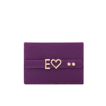 Load image into Gallery viewer, UMBI Personalized Leather Cardholder  - Purple
