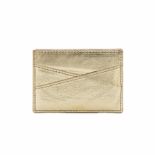 Load image into Gallery viewer, UMBI Personalized Leather Cardholder  - Metallic DORE
