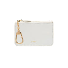 Load image into Gallery viewer, UMBI Personalized Leather Mini Wallet - Pearl White
