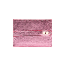 Load image into Gallery viewer, UMBI Personalized Leather Cardholder  - Metallic ROSE
