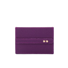 Load image into Gallery viewer, UMBI Personalized Leather Cardholder  - Purple
