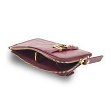 Load image into Gallery viewer, UMBI Personalized Leather Wallet - BURGUNDY
